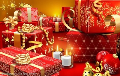 圣誕節(jié)禮品盒圖片素材