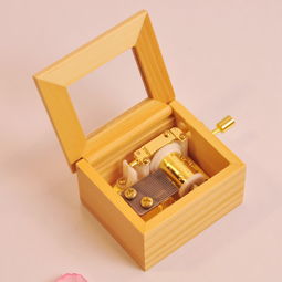 木質(zhì)手搖鍍金卡農(nóng)音樂(lè)盒 八音盒精品生日禮物創(chuàng)意男送女友禮品